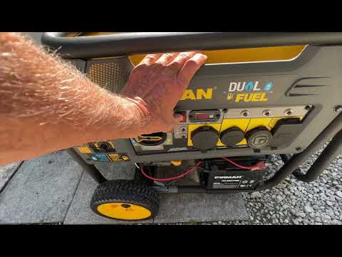 The starting procedure for Firman Duel Fuel Generator