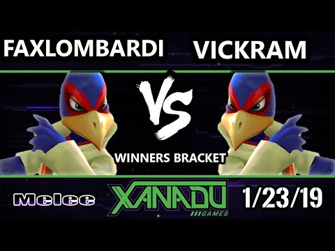 S@X 286 SSBM - Faxlombardi (Falco)  Vs. Vickram (Falco) - Smash Melee Winners Round 2