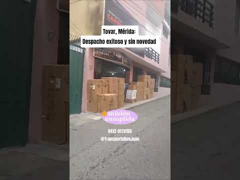 De Barquisimeto a Tovar: Despacho exitoso de línea blanca en Mérida 🚛🏔️ #shorts #TransporteDonJuan