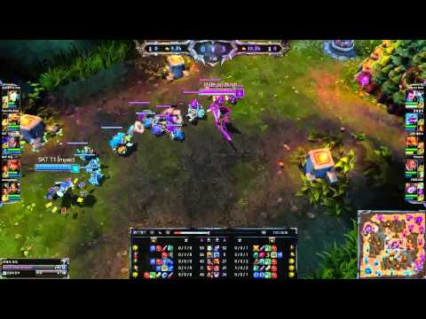 [milkpig]SKT t1 Faker(mid yasuo) vs Impact (twisted fate) 07-11-2014 KR soloQ