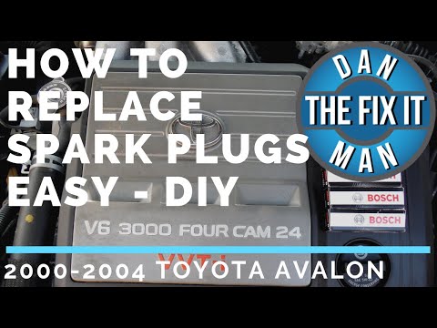 2004 AVALON SPARK PLUG REPLACEMENT - BOSCH DOUBLE IRIDIUM -  DIY
