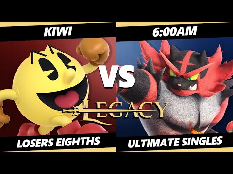 Legacy 2 Top 8 - Kiwi (Pac-Man) Vs. 6:00am (Incineroar) SSBU Ultimate Tournament