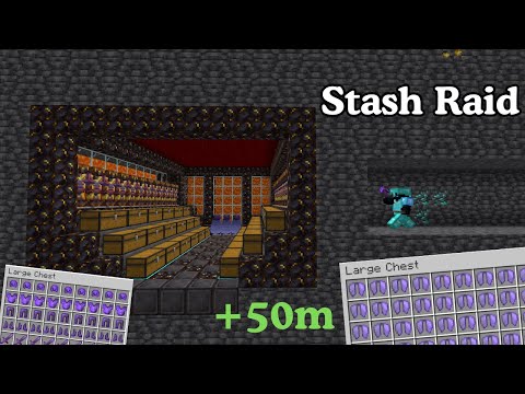 Raiding a MASSIVE stash on the Donut SMP.