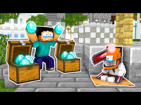 Monster School : POOR BABY CHAINSAWMAN and HEROBRINE - Minecraft Animation