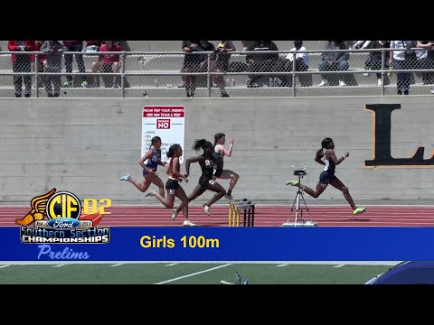 2023 TF - CIF-SS Prelims (D2) - 100 (Girls, all 5 heats)