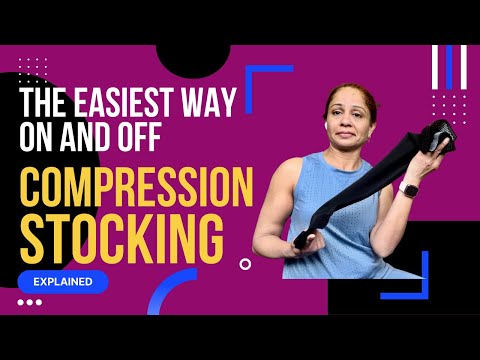 EASIEST Way to PUT ON and TAKE OFF COMPRESSION SOCKS all ages.