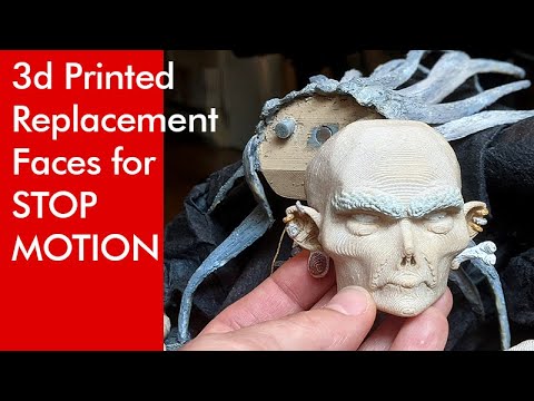 3d printing faces for Stop Motion - Bone Mother