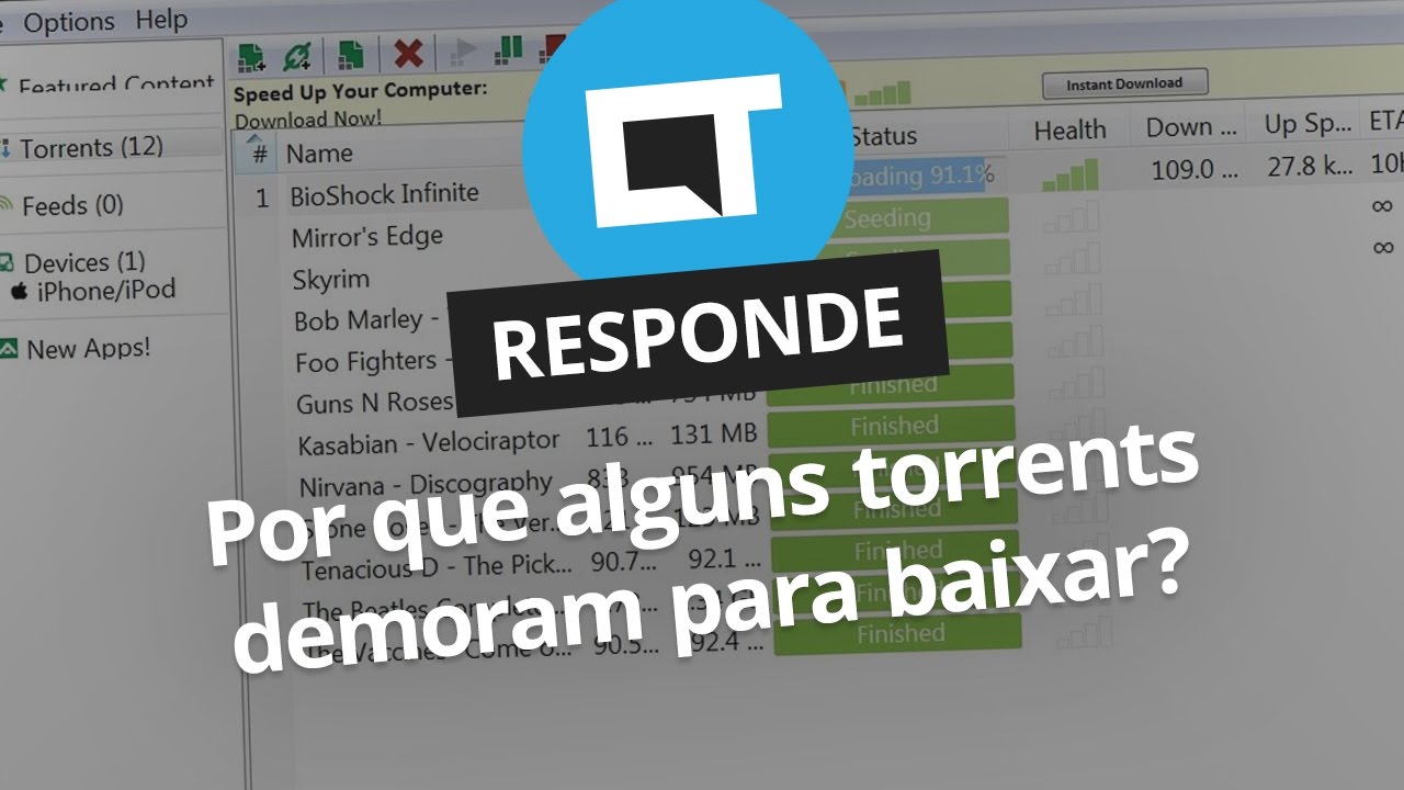 Por que alguns torrents demoram tanto para baixar? [CT Responde]
