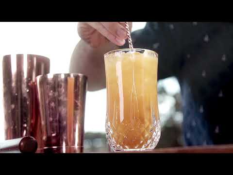 Passionfruit Crush with Buderim Ginger Spiced Rum and Ginger Beer