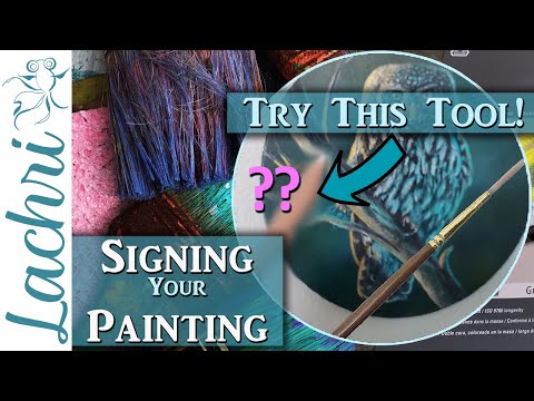 Make your acrylic painting signature look great with this tool!