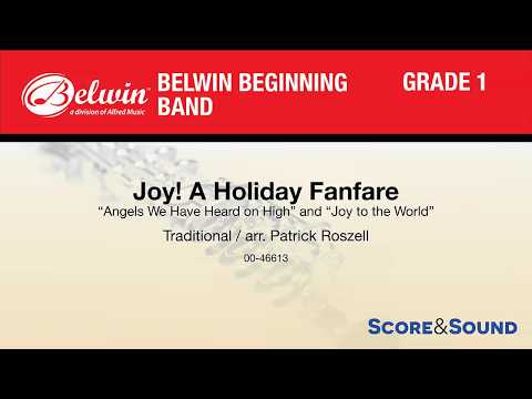 Joy! A Holiday Fanfare, arr. Patrick Roszell – Score & Sound