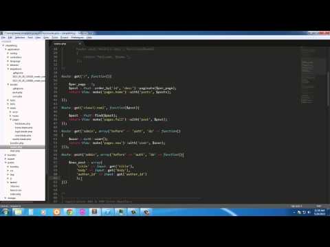 Create a simple blog using Laravel 3.2 and Twitter Bootstrap: Part 4