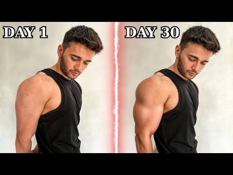 5 MINUTE Triceps Workout At Home (30 Day BIGGER ARMS CHALLENGE)