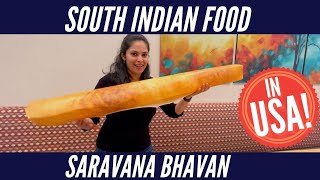 South Indian Food in USA With Prices | Saravana Bhavan, California | Tamil Nadu Special|