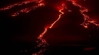 Etna'da lav nehirleri: drone patlamayı görüntüledi