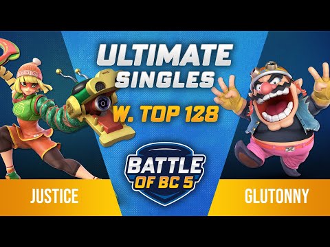 Justice (Min Min) vs Glutonny (Wario) - Ultimate Singles Winners Top 128 - Battle of BC 5