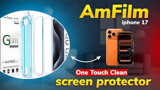 GET the NEWEST LATEST AMFILM IPHONE17 ONE TOUCH CLEAR  SCREEN PROTECTOR | THE DYNAMIC FAMILY