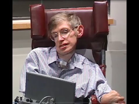 Stephen Hawking speaks at MIT   Education and Technology Sept  1994