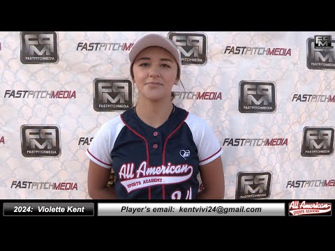 2024 Violette Kent Middle Infielder and Outfielder Softball Skills Video - AASA Carrillo