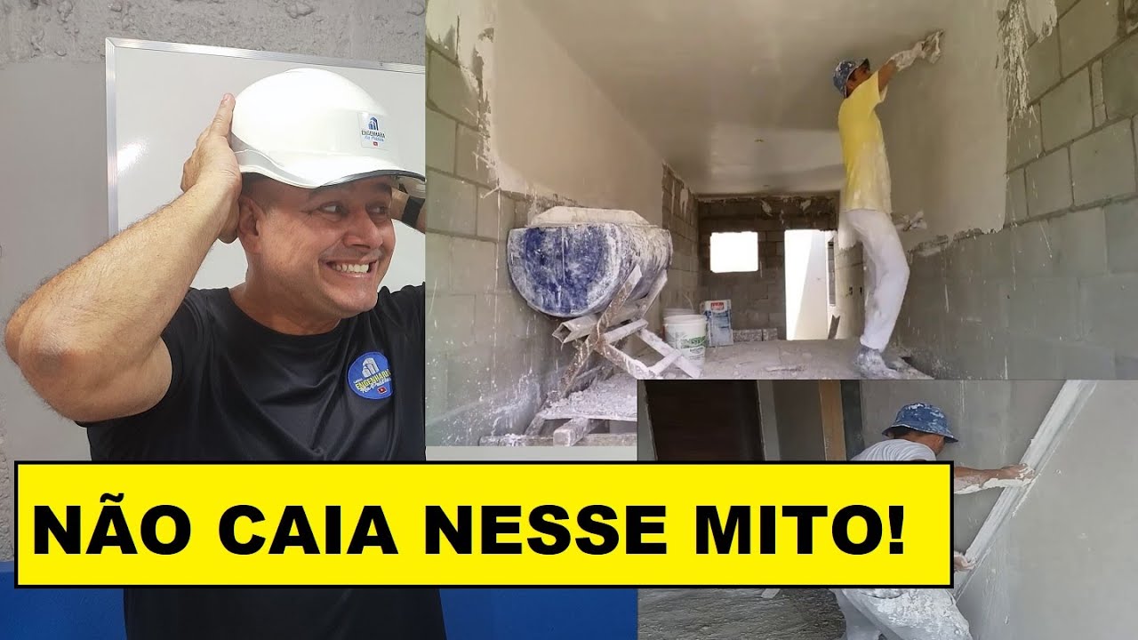 3 "MENTIRAS" SOBRE REBOCAR PAREDES COM GESSO!
