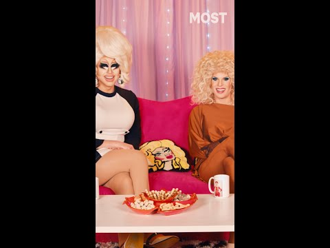 Trixie and Katya reliving this moment #StrangerThings #ILikeToWatch