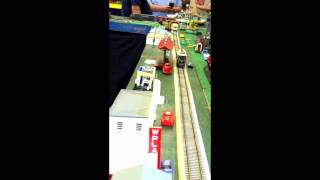 preview picture of video 'ACSG Automatic S Gauge Trolley display at the Mauldin, SC Train Show'