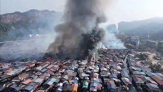 Großbrand in Malaysia zerstört Hunderte Häuser und treibt Tausende in die Flucht