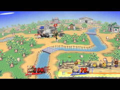 SSB4 Wii U With Friends Fox vs Cloud