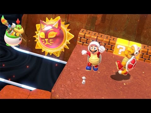 Bowser’s Fury 100% No Damage Guide Part 4 All 100 Cat Shine, Cat Shine Shard Gameplay Walkthrough