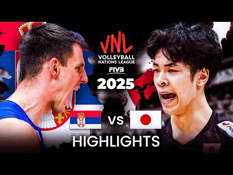 JAPAN 🇯🇵 vs SERBIA 🇷🇸 | HIGHLIGHTS | Men's VNL 2025