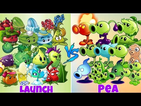 Team Pea Vs Team Launch Pvz2