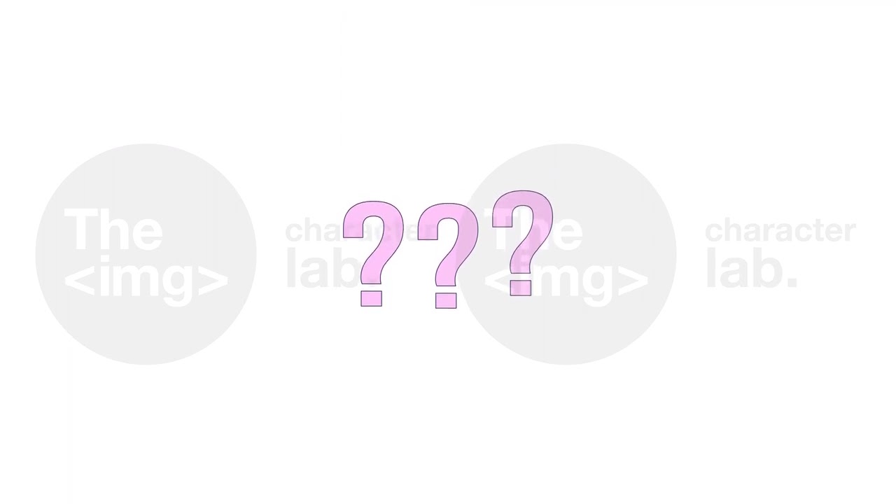 Bouncing question marks line 2D objects animation