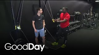 Ryan is at Power Pack Fitness getting a workout in!