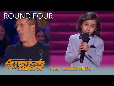 JJ Pantano: 7-Year-Old Australian Comedian ROASTS Simon Cowell on @America's Got Talent Champions