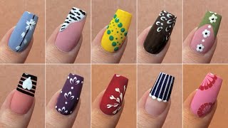10 Easy and simple nail art designs for beginners || Nail art at home 2025