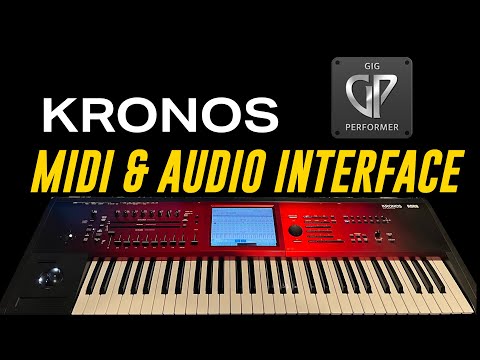Korg Kronos Tutorial: How to Setup as a MIDI Controller and  Audio Interface for Gig Performer 5