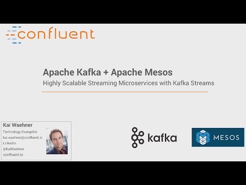 Kafka Streams + Mesos for Highly Scalable Microservices