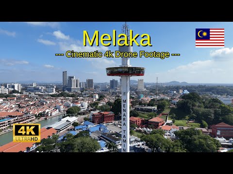 Melaka (Malacca City), Malaysia from above (2025) - | DJI Mini 4 Pro Drone Aerial 4k Footage