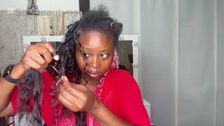 DIY Boho Box Braids on Myself | Full Step-by-Step Tutorial for Beginners. #tutorial #boho 