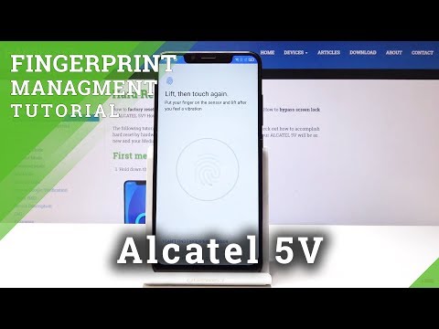 Alcatel 5V Add Fingerprint / Set Up Screen Lock