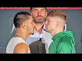 EDGAR BERLANGA TRIES TO INTIMIDATE JASON QUIGLEY DURING HEATED PRESS CONFERENCE FACE OFF