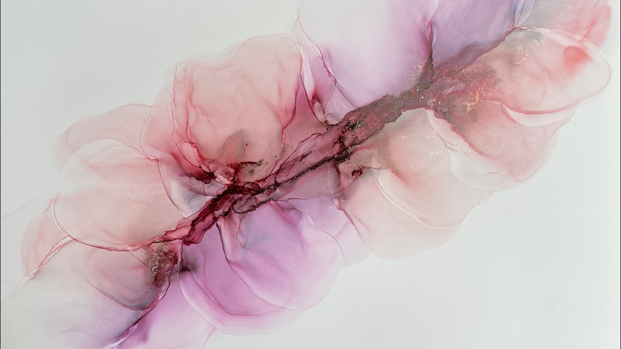 [104] Abstract Alcohol Ink Art Tutorial