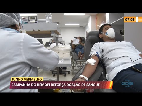 Campanha Junho Vermelho reforça doação de sangue no HEMOPI 15 06 2021