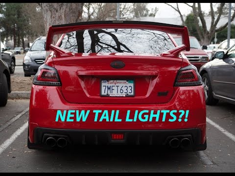 Subispeed TR taillights Black Install, Compare to Red Chrome, Thoughts