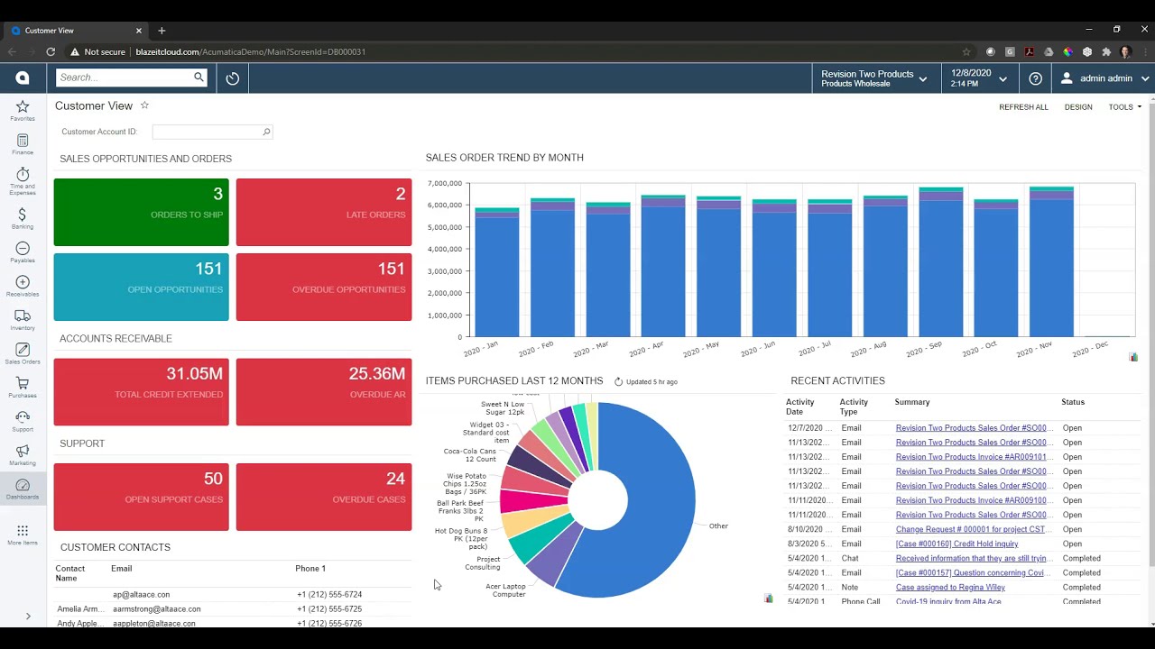 Acumatica Demo - Cloud ERP Software