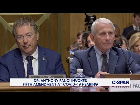 Sen. Rand Paul Questions Dr. Anthony Fauci, Who Pleads Fifth & Removes Fauci's Lawyer