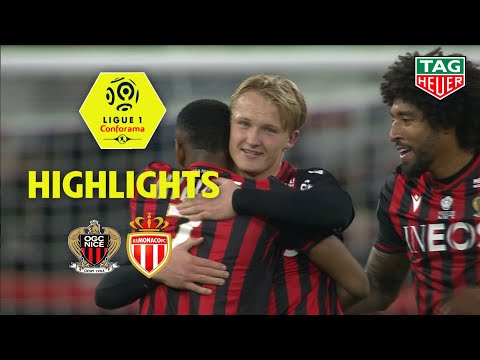 OGC Nice - AS Monaco ( 2-1 ) - Highlights - (OGCN - ASM) / 2019-20