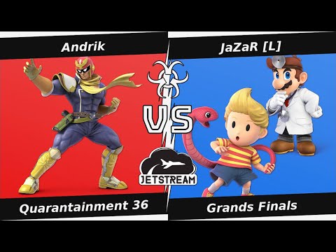 Quarantainment 36 Grands Finals - Andrik (Cpt Falcon) Vs. JaZaR [L] (Dr. Mario, Lucas) - SSBU