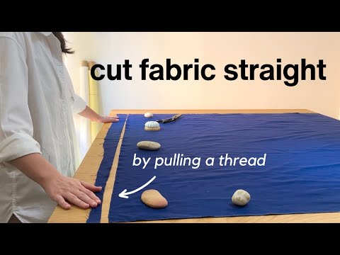 How to cut fabric straight ✂️