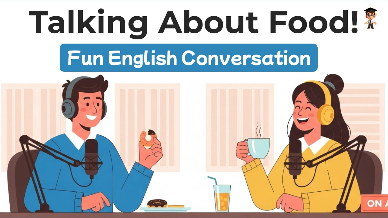 Let’s Talk About Food 🍕 Learn English with Fun Food Conversations | English Podcast for Beginners